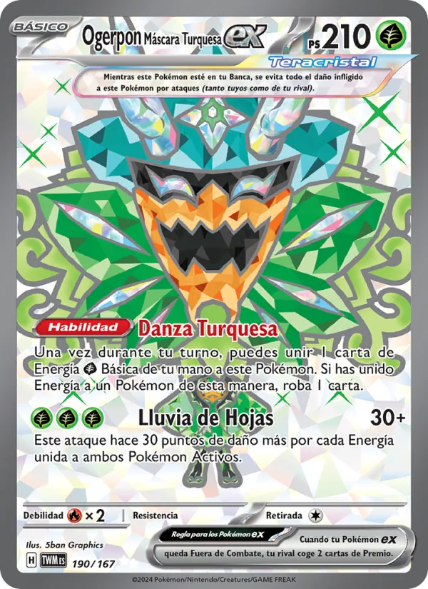 Ogerpon Máscara Turquesa ex Mascarada Crepuscular 190/167