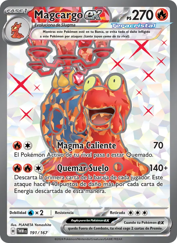 Magcargo ex Mascarada Crepuscular 191/167