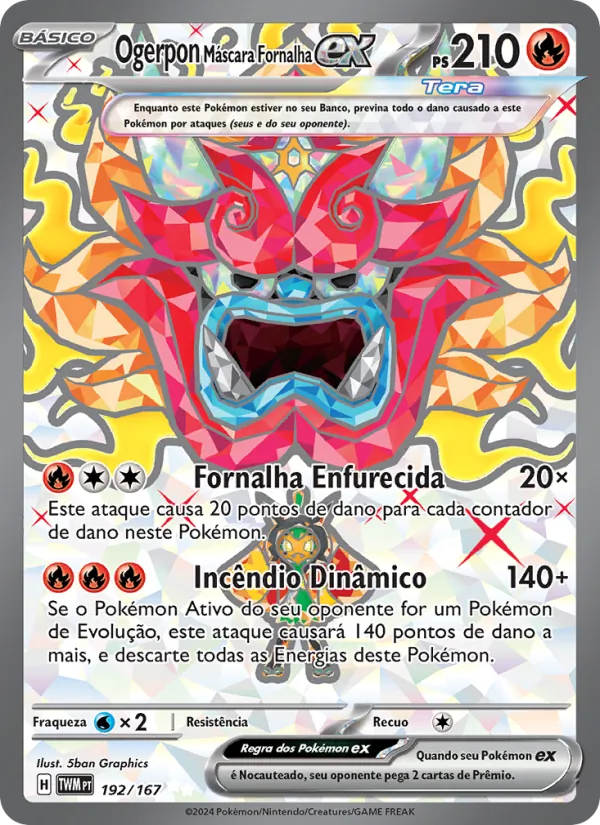 Ogerpon Máscara Fornalha ex Máscaras do Crepúsculo 192/167