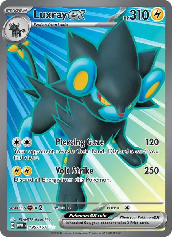 Luxray ex Twilight Masquerade 195/167