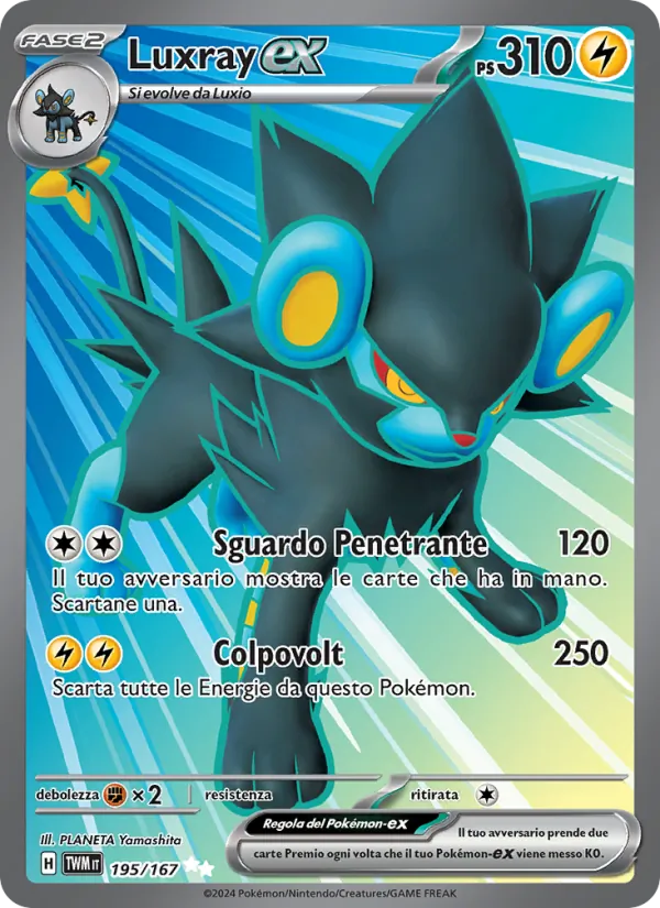 Luxray-ex Crepuscolo Mascherato 195/167