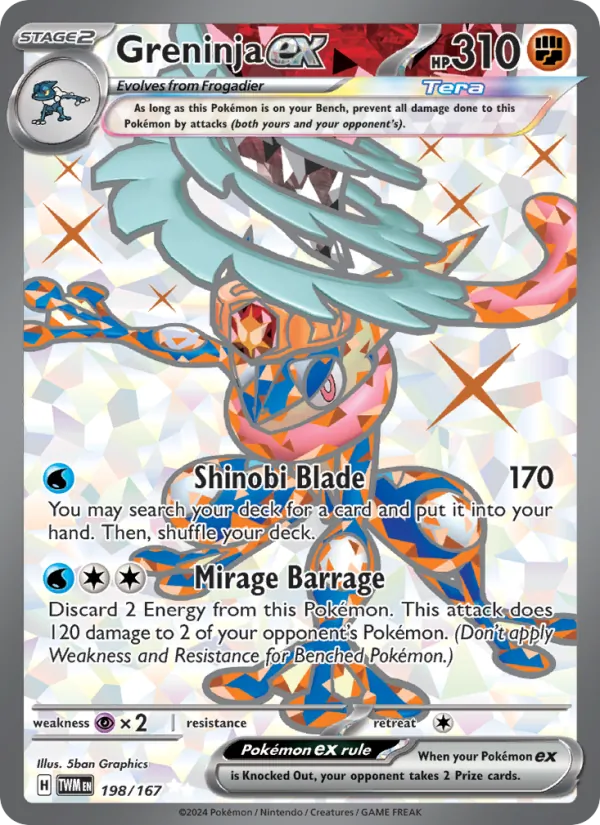Greninja ex Twilight Masquerade 198/167