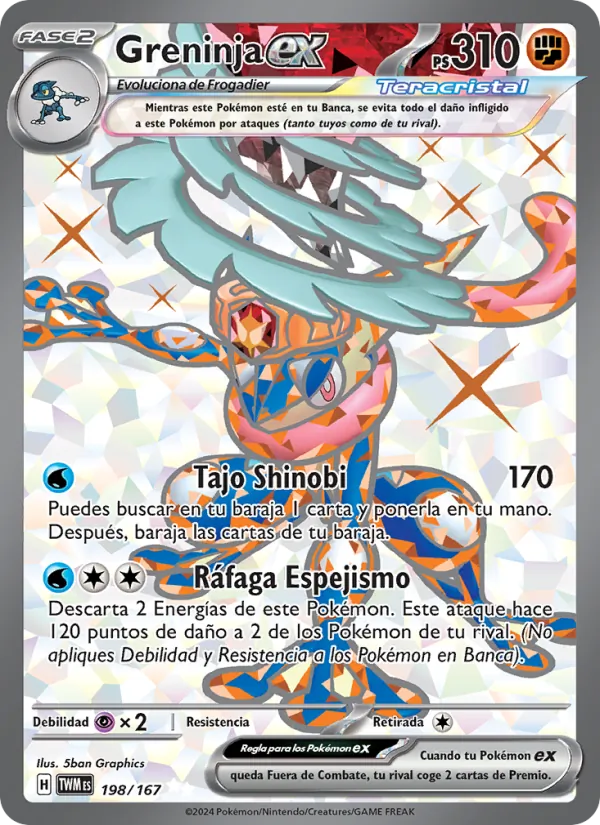 Greninja ex Mascarada Crepuscular 198/167