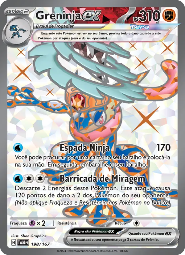 Greninja ex Máscaras do Crepúsculo 198/167
