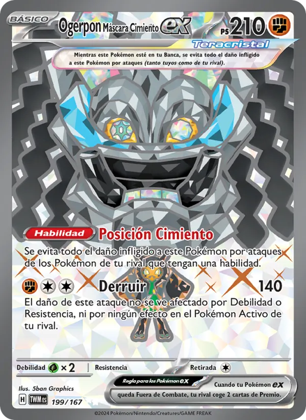 Ogerpon Máscara Cimiento ex Mascarada Crepuscular 199/167