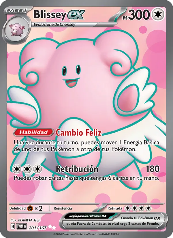 Blissey ex Mascarada Crepuscular 201/167