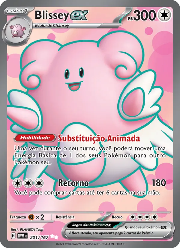 Blissey ex Máscaras do Crepúsculo 201/167