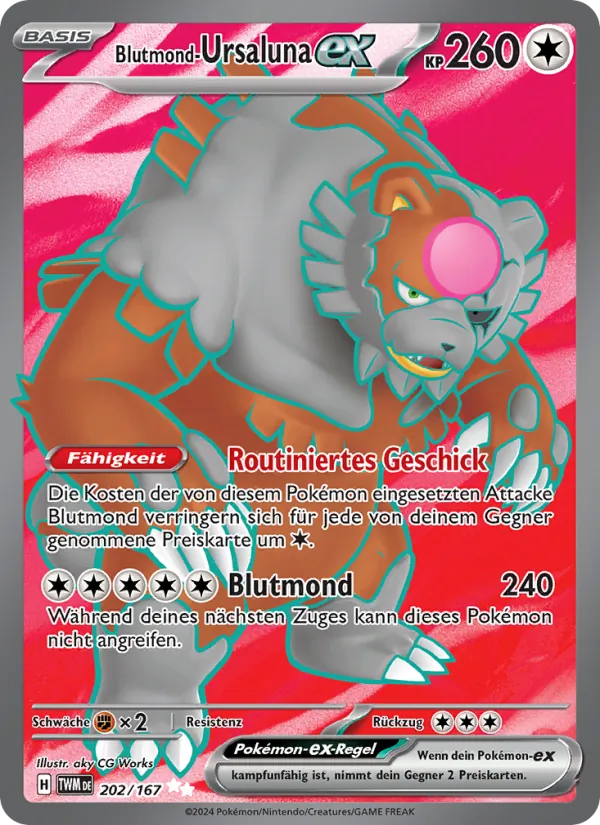 Blutmond-Ursaluna-ex Maskerade im Zwielicht 202/167