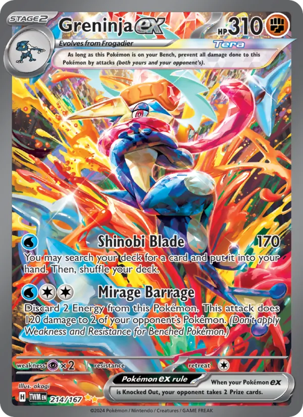 Greninja ex Twilight Masquerade 214/167