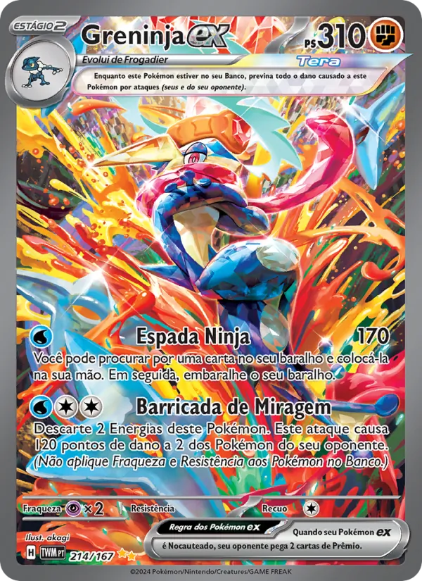 Greninja ex Máscaras do Crepúsculo 214/167