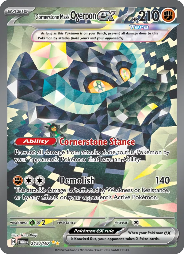 Cornerstone Mask Ogerpon ex Twilight Masquerade 215/167