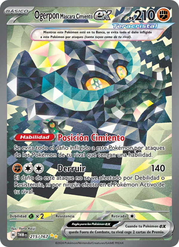 Ogerpon Máscara Cimiento ex Mascarada Crepuscular 215/167