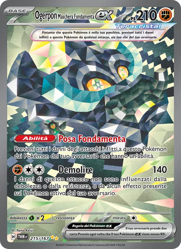 Ogerpon Maschera Fondamenta-ex Crepuscolo Mascherato 215/167