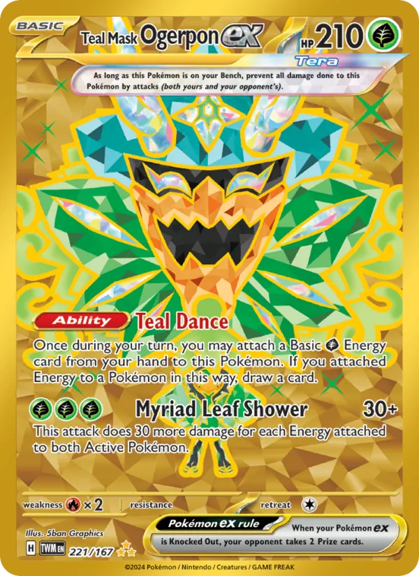 Teal Mask Ogerpon ex Twilight Masquerade 221/167