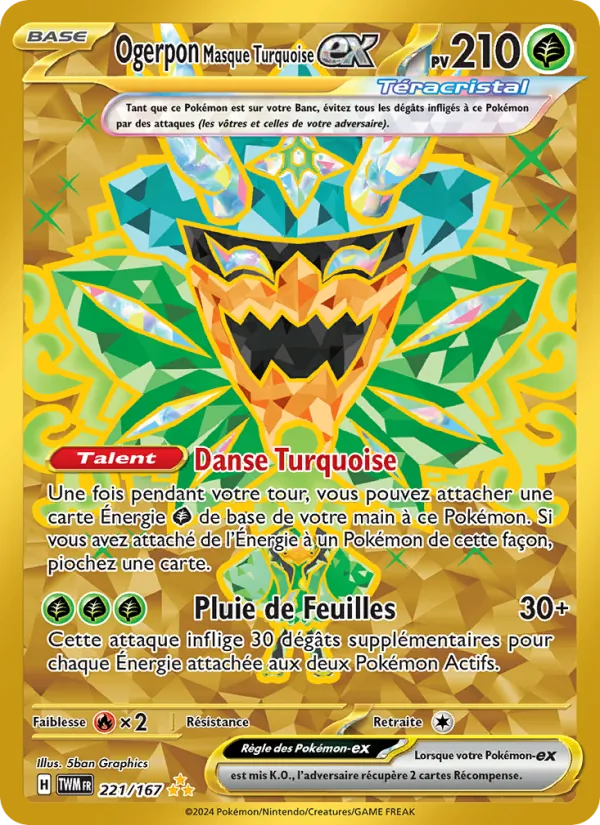 Ogerpon Masque Turquoise-ex Mascarade Crépusculaire 221/167
