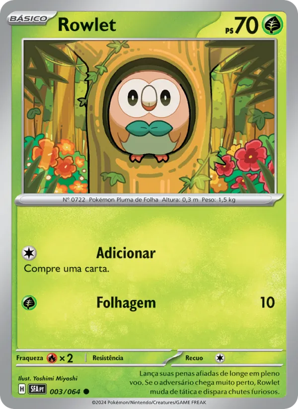 Rowlet Fábulas Nebulosas 003/64