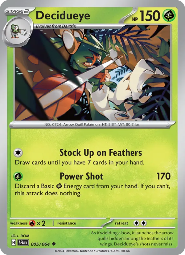 Decidueye Shrouded Fable 005/64