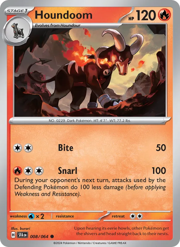 Houndoom Shrouded Fable 008/64