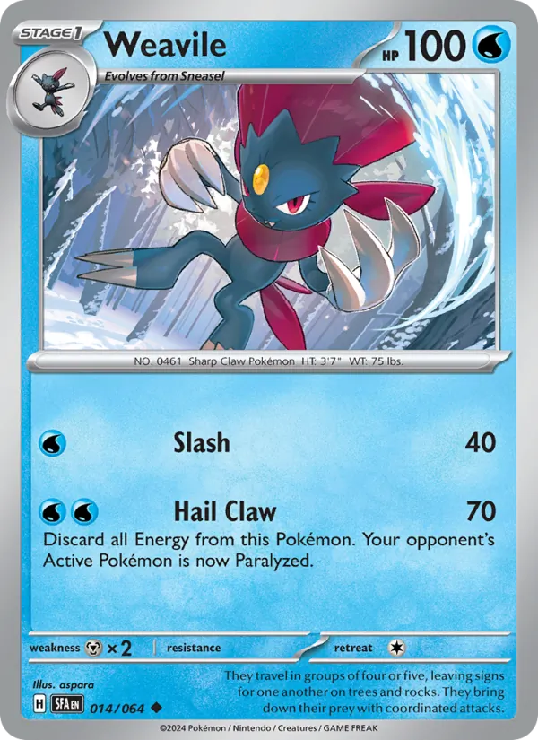 Weavile Shrouded Fable 014/64