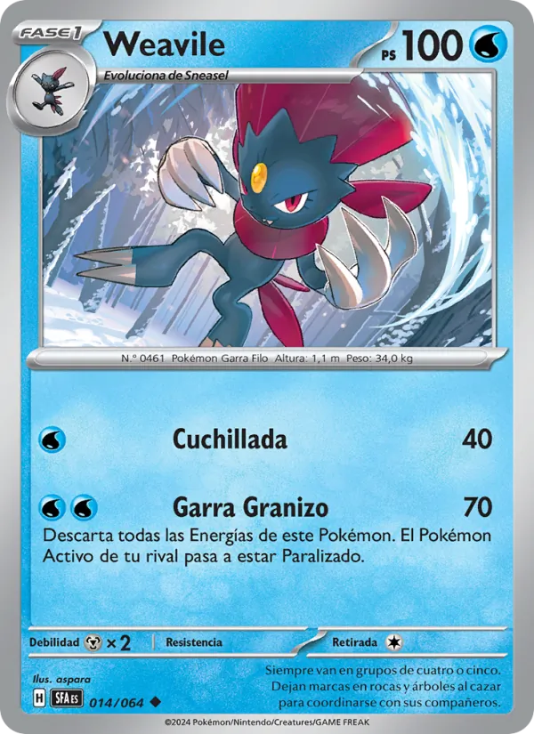 Weavile Fabula Sombría 014/64