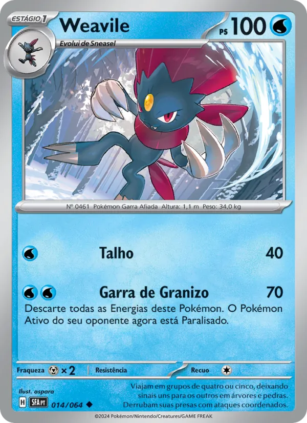 Weavile Fábulas Nebulosas 014/64