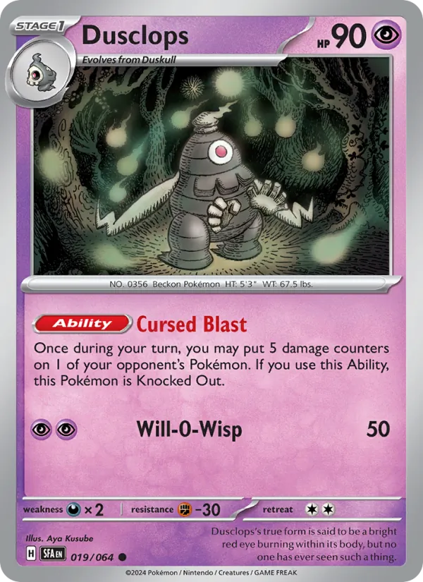 Dusclops Shrouded Fable 019/64