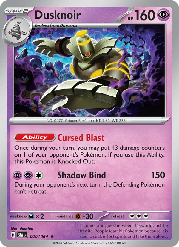Dusknoir Shrouded Fable 020/64