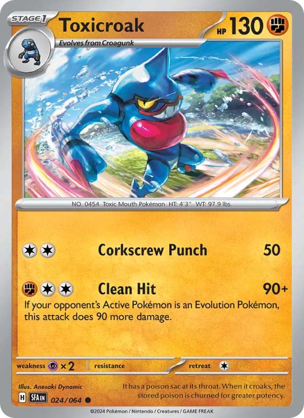 Toxicroak Shrouded Fable 024/64