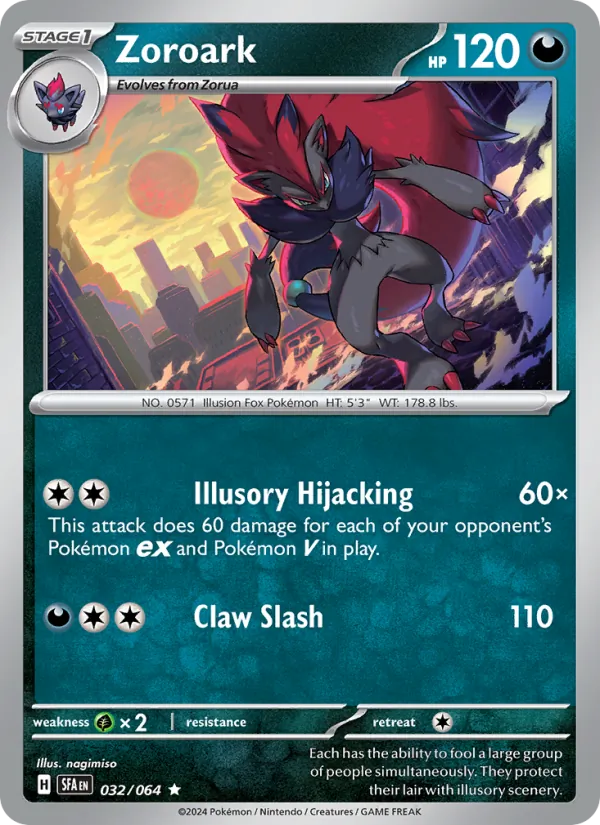 Zoroark Shrouded Fable 032/64