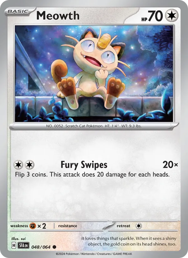 Meowth Shrouded Fable 048/64