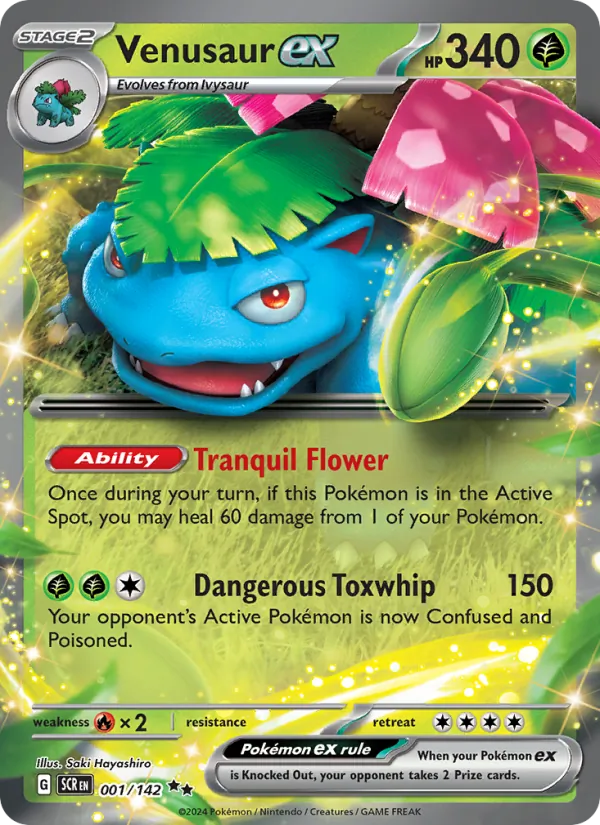 Venusaur ex Stellar Crown 001/142