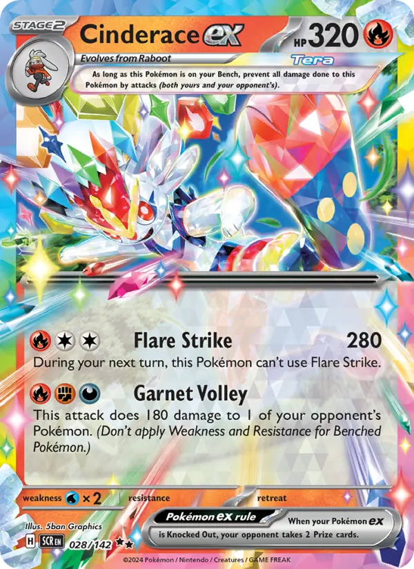 Cinderace ex Stellar Crown 028/142