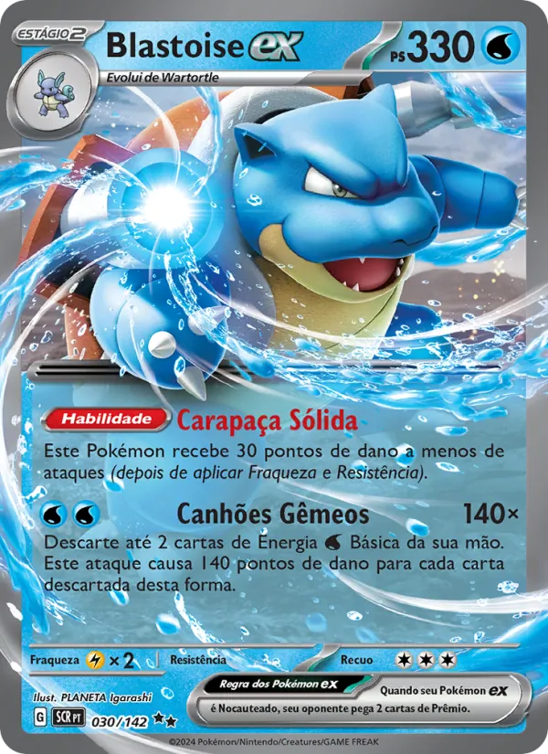 Blastoise ex Coroa Estelar 030/142