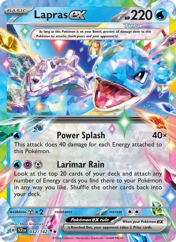 Lapras ex Stellar Crown 032/142