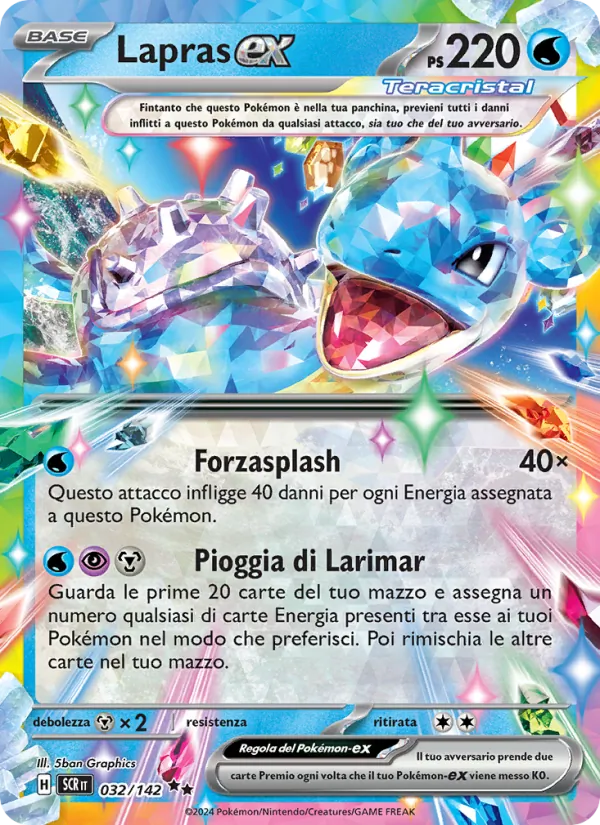 Lapras-ex Corona Astrale 032/142