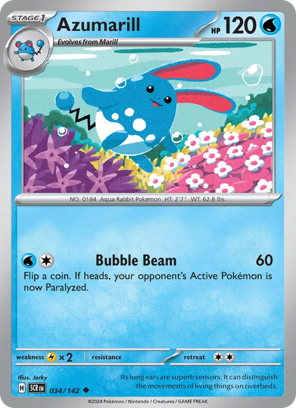 Azumarill Stellar Crown 034/142