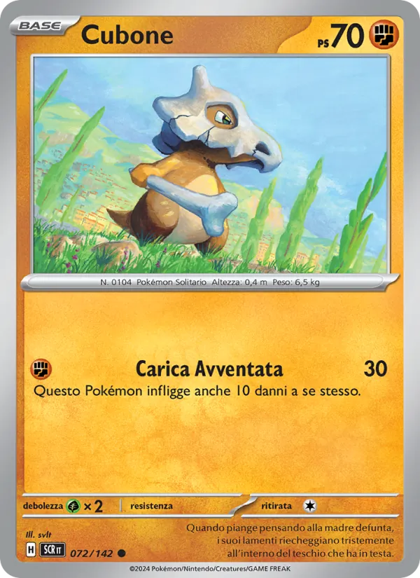 Cubone Corona Astrale 072/142