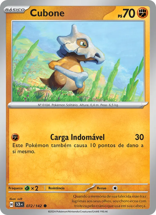 Cubone Coroa Estelar 072/142