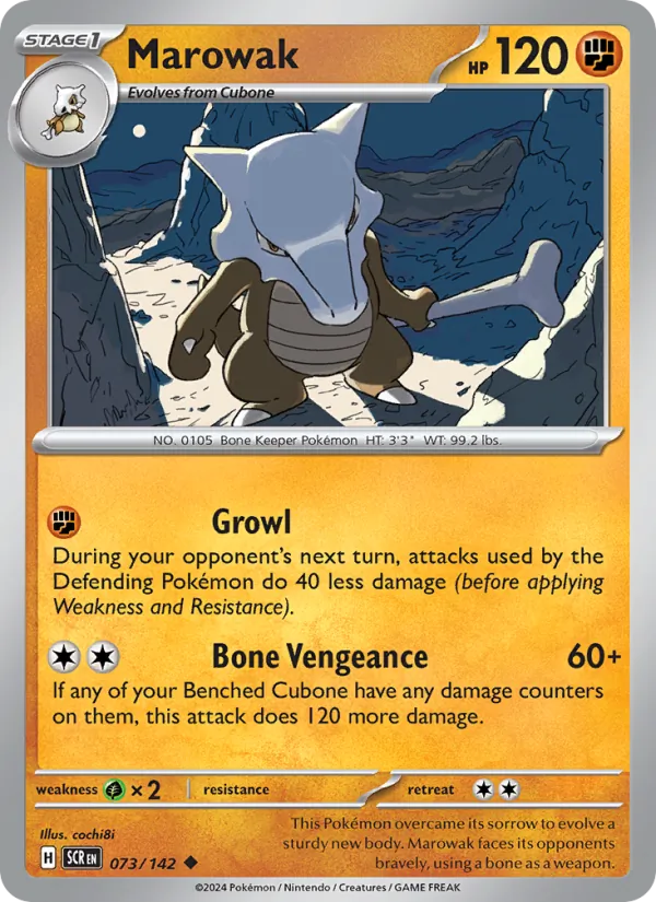 Marowak Stellar Crown 073/142
