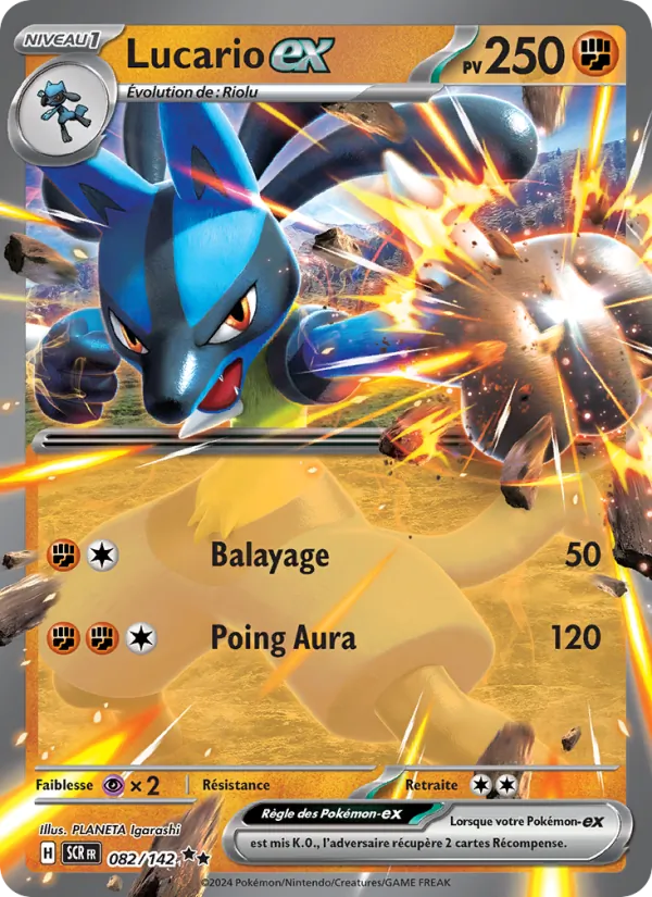 Lucario-ex Couronne Stellaire 082/142