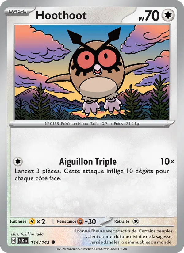 Hoothoot Couronne Stellaire 114/142