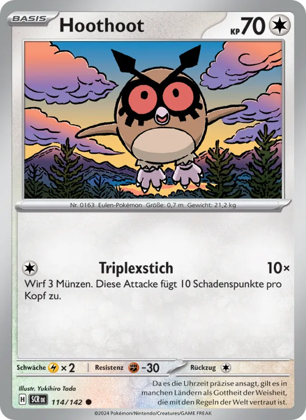 Hoothoot Stellarkrone 114/142