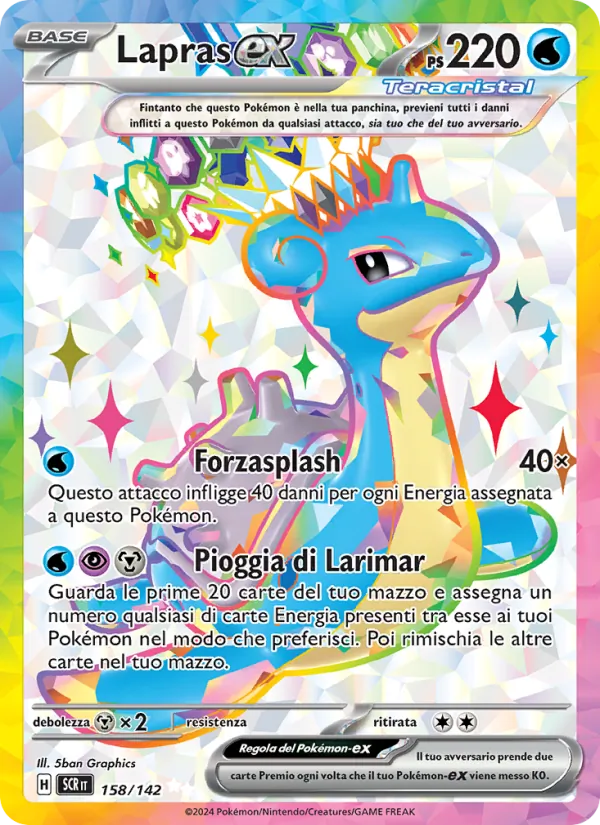 Lapras-ex Corona Astrale 158/142