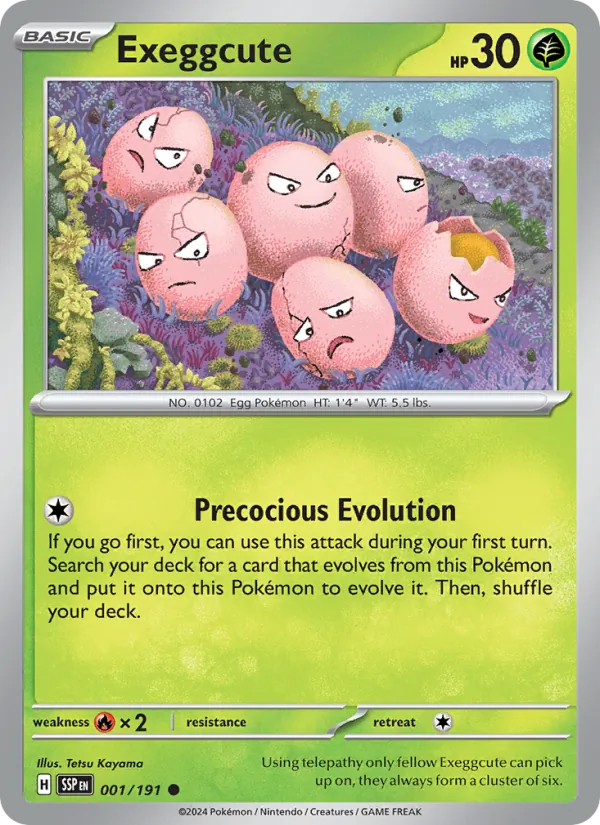 Exeggcute Surging Sparks 001/191