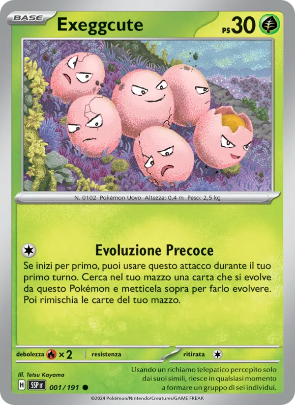 Exeggcute Scintille Folgoranti 001/191