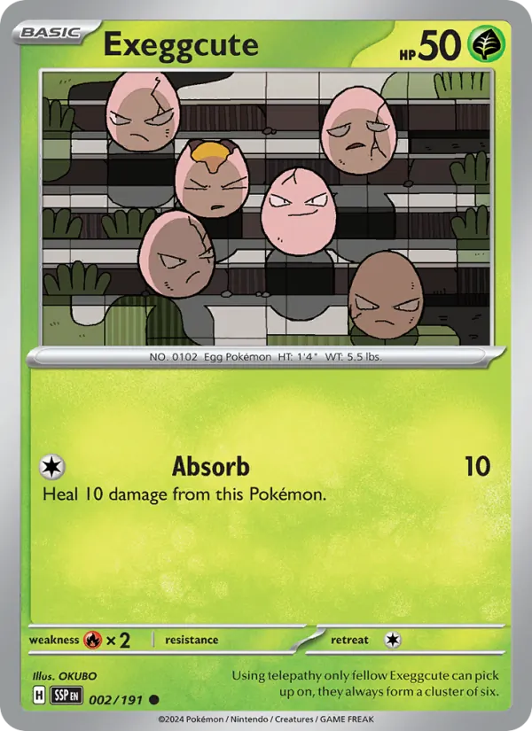 Exeggcute Surging Sparks 002/191