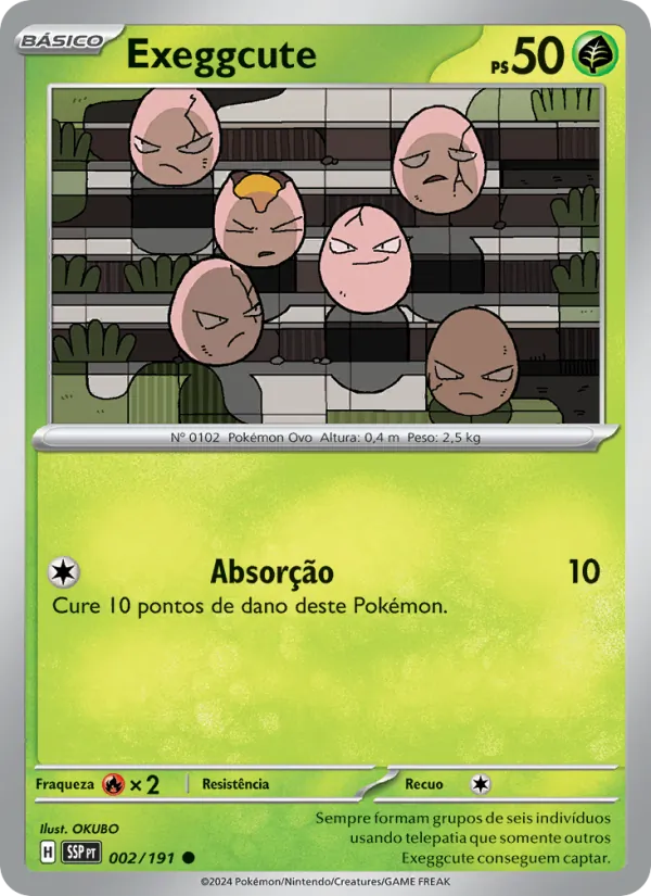 Exeggcute Fagulhas Impetuosas 002/191