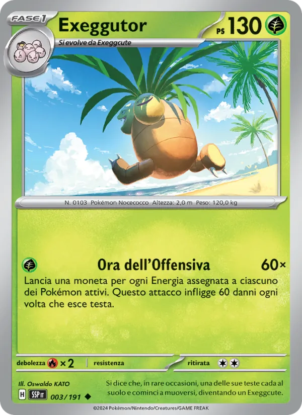 Exeggutor Scintille Folgoranti 003/191