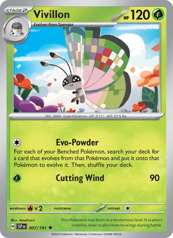 Vivillon Surging Sparks 007/191