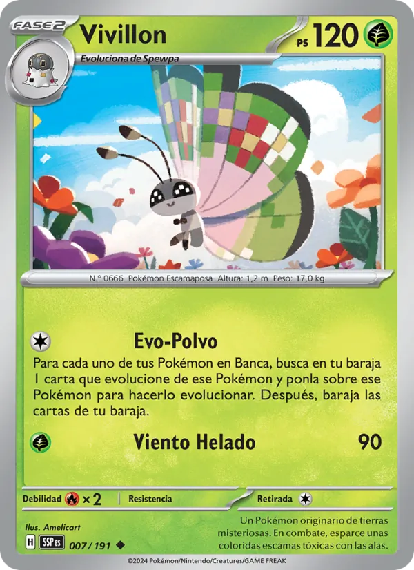 Vivillon Chispas Fulgurantes 007/191